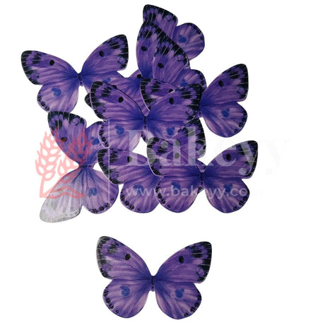 10 pcs Speckled Charm Butterfly Cake Topper – 6.5x4 cm – 6 Vibrant Colour Options for Decorative Cakes - Bakeyy.com - India - 10 pcs Speckled Charm Butterfly Cake Topper – 6.5x4 cm – 6 Vibrant Colour Options for Decorative Cakes - G5-Purple