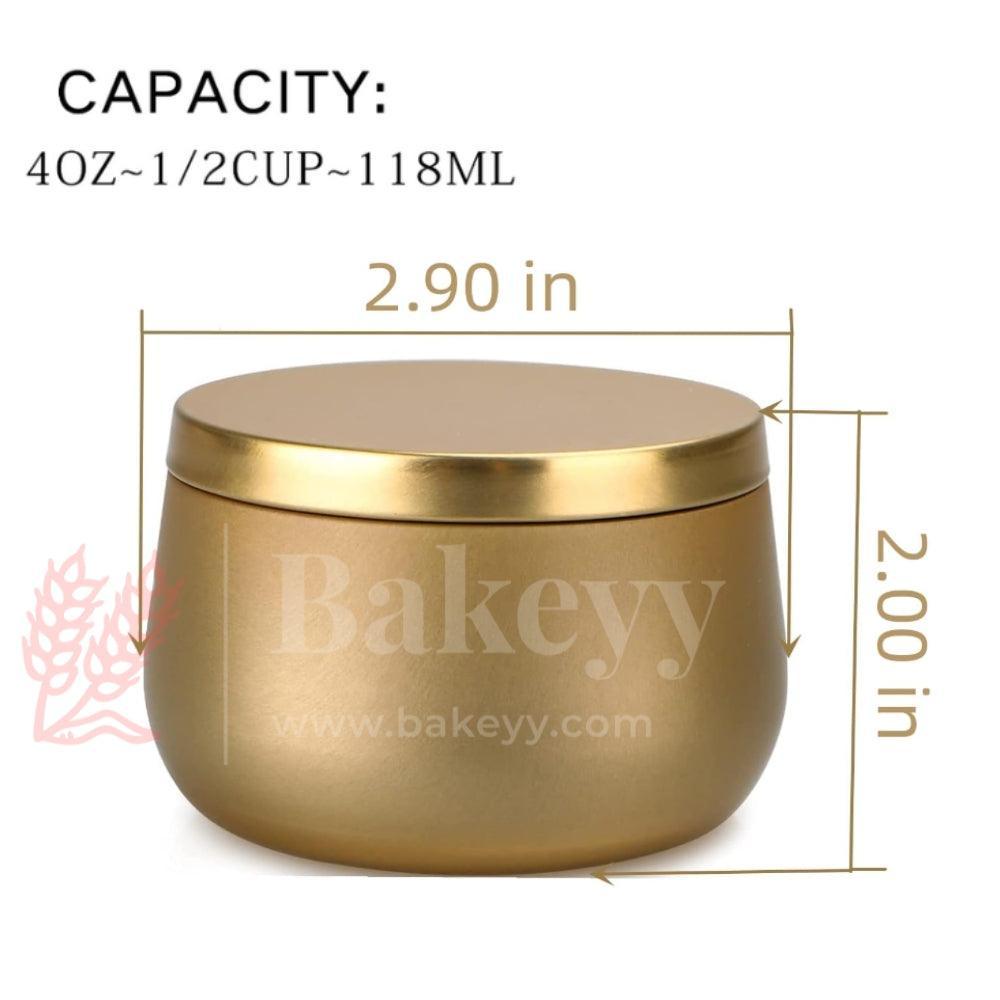 Gold Candle Tin Box | Empty Decorative Tin Box | Chocolate Box | Candy Box | Gift Box | Pack Of 8 - Bakeyy.com - India - Gold Candle Tin Box | Empty Decorative Tin Box | Chocolate Box | Candy Box | Gift Box | Pack Of 8 - Default Title