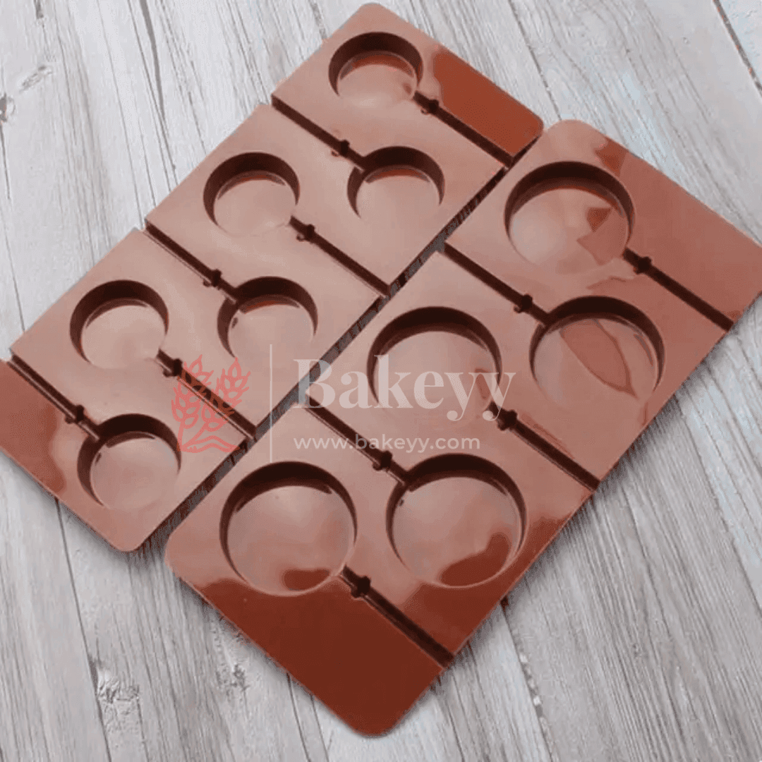 Silicone Round Design Lollypop Mould | Chocolate Mould - Bakeyy.com - India - Silicone Round Design Lollypop Mould | Chocolate Mould - Default Title