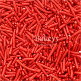 Red Color Vermicelli Sprinklers - Bakeyy.com - India - Red Color Vermicelli Sprinklers - 100 gm / Red