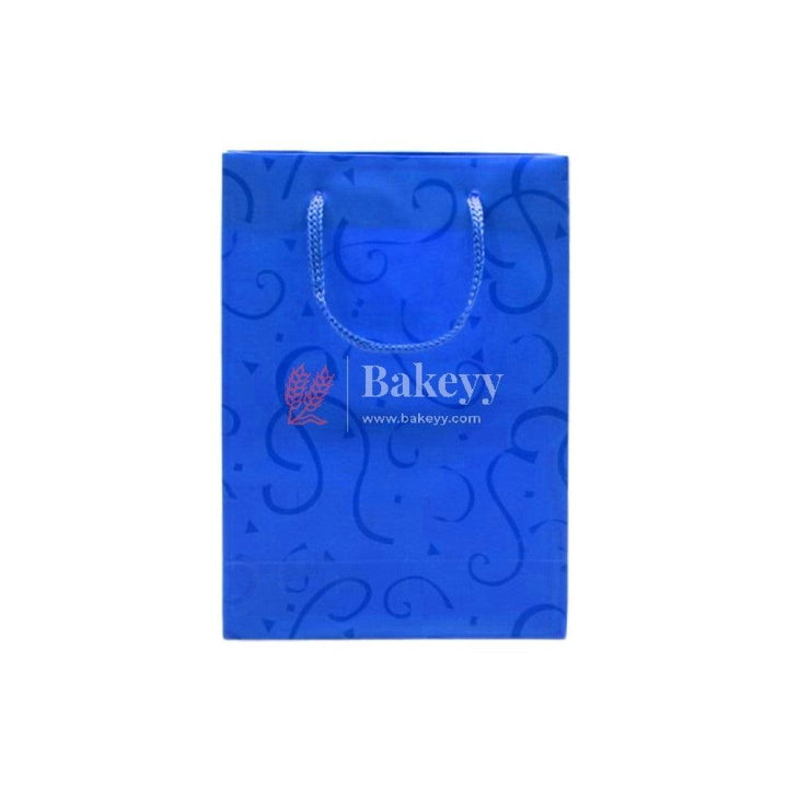 17x12 cm Lamanation Bag Blue Colour | Pack of 10 - Bakeyy.com