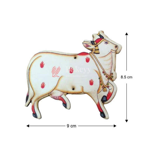 Kamadhenu MDF Wooden Cutout | Wall Hanging | Sacred Cow with Deities | Home Decor| Pack of 2 - Bakeyy.com - India - Kamadhenu MDF Wooden Cutout | Wall Hanging | Sacred Cow with Deities | Home Decor| Pack of 2 - 5" Inch