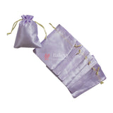 10x14 cm | Satin Potli Bags| Purple Colour | Elegant Drawstring Pouches| for Gifting and Storage|