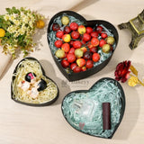 Premium Heart-Shaped Black Gift Box with Transparent Lid l Pack of 1