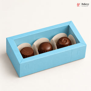 3 Cavity Chocolate Box | Multiple Colours Available | Cavity Box | Pack of 25
