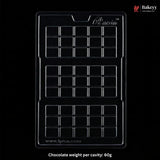 Mould 607 | 3 Cavity Mini Chocolate Bar Mould | 3 Bar Chocolate Mould | Plastic Chocolate Mould | Pack of 1