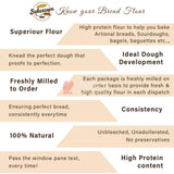 Bakescape T65 Bread Flour (1 kg) | Unbleached, High Protein Content for Perfect Breads, Buns, Bagels, Baguettes, Sourdoughs, Artisanal Breads, Focaccia, Brioche, and More - Bakeyy.com - India - Bakescape T65 Bread Flour (1 kg) | Unbleached, High Protein Content for Perfect Breads, Buns, Bagels, Baguettes, Sourdoughs, Artisanal Breads, Focaccia, Brioche, and More - Default Title