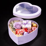 Heart Shape Transparent Lid Gift Box | Premium Hamper Packaging | Different color | Pack of 1