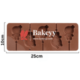 Silicone Cartoon Design Lollypop Mould | Chocolate Mould - Bakeyy.com - India - Silicone Cartoon Design Lollypop Mould | Chocolate Mould - Default Title