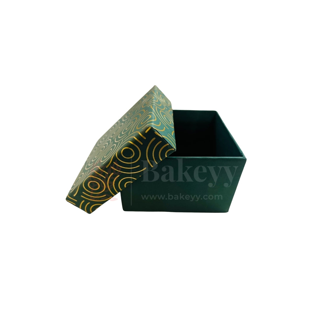 Premium Designer Gift Box | Green Gift Box | Small Gift Box| Pack of 4