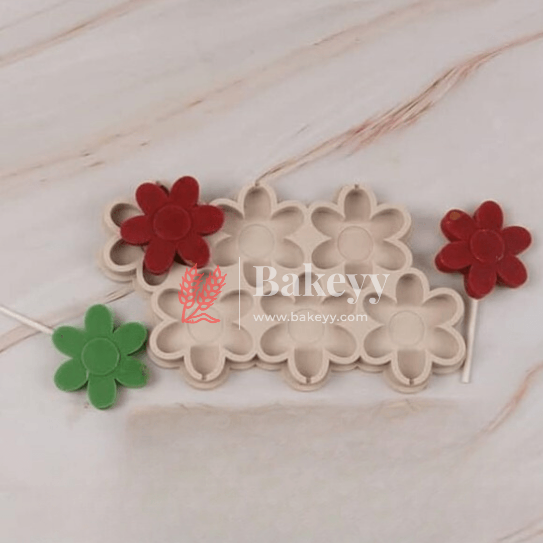 Flower Silicone Chocolate Mould | 6 Cavity - Bakeyy.com - India - Flower Silicone Chocolate Mould | 6 Cavity - Default Title