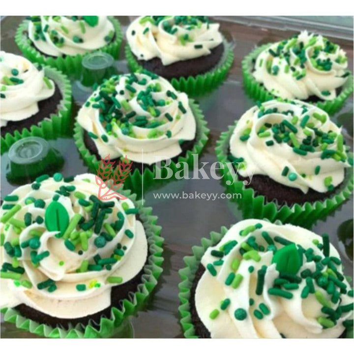 Green Color Vermicelli Sprinklers - Bakeyy.com