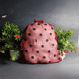 20x25 CM | Floral Design Organza Potli Bags | Maroon Color | Candy Bag | Pack 0f 50 - Bakeyy.com - India - 20x25 CM | Floral Design Organza Potli Bags | Maroon Color | Candy Bag | Pack 0f 50 - Default Title