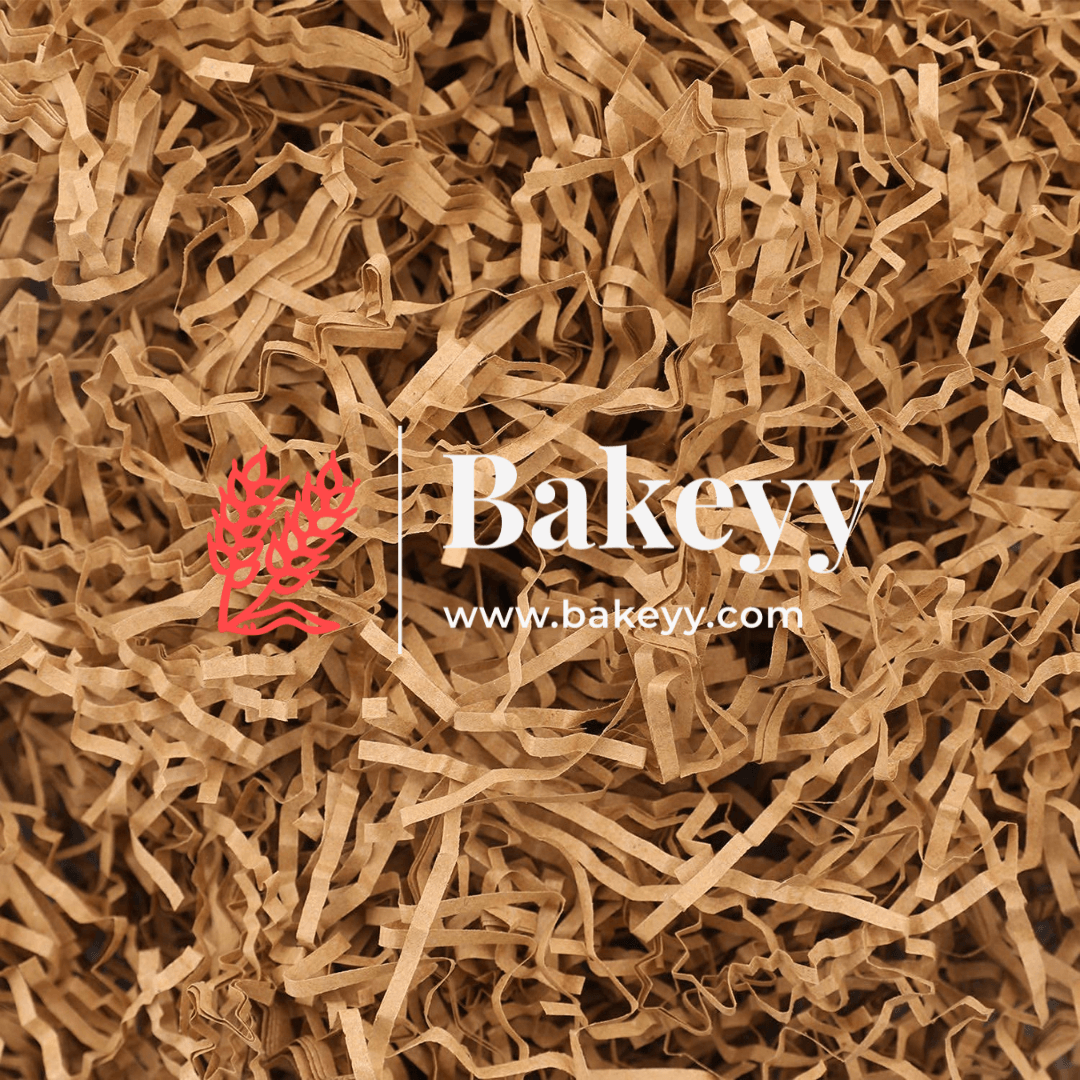 Shredded Paper for Gift Packaging & Decoration | 1kg | - Bakeyy.com - India - Shredded Paper for Gift Packaging & Decoration | 1kg | - Brown