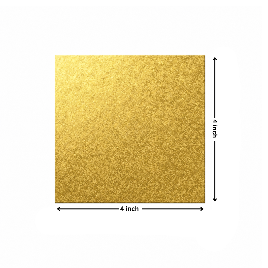 Square Gold Cake Base | Cake Board | Display Board for Cakes