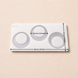 3 cavity Round Silicone Mould | Orbit Trio Ring Shape | Minimal Cavity Design for Desserts & Baking | Pack of 1