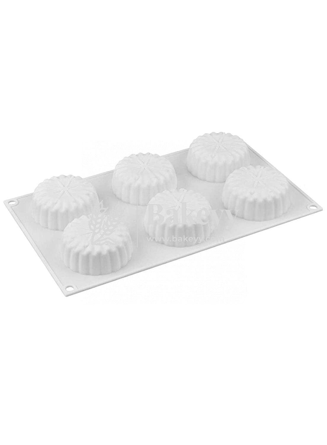 3D 6 Cavity Spiral Geometric Muffin Moulds Entremet Cake Mould Mousse Mould - Bakeyy.com - India - 3D 6 Cavity Spiral Geometric Muffin Moulds Entremet Cake Mould Mousse Mould - Default Title