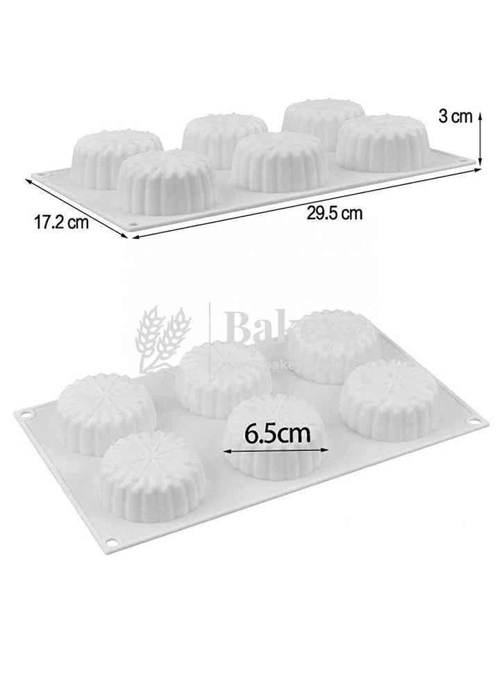 3D 6 Cavity Spiral Geometric Muffin Moulds Entremet Cake Mould Mousse Mould - Bakeyy.com