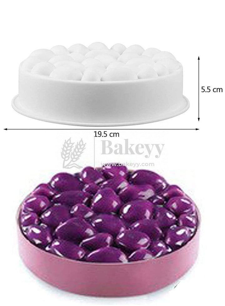 3D Round Bubble Stone Cake Moulds Entremet Cake Mould Mousse Mould - Bakeyy.com