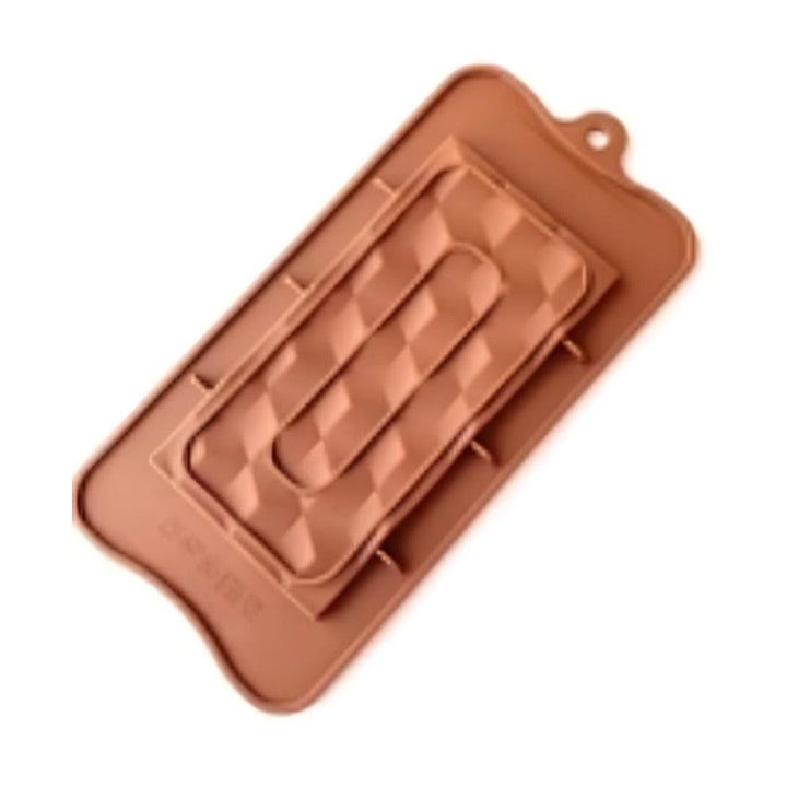 3D Silicone Hexagon Designer Chocolate Bar Mould - Bakeyy.com