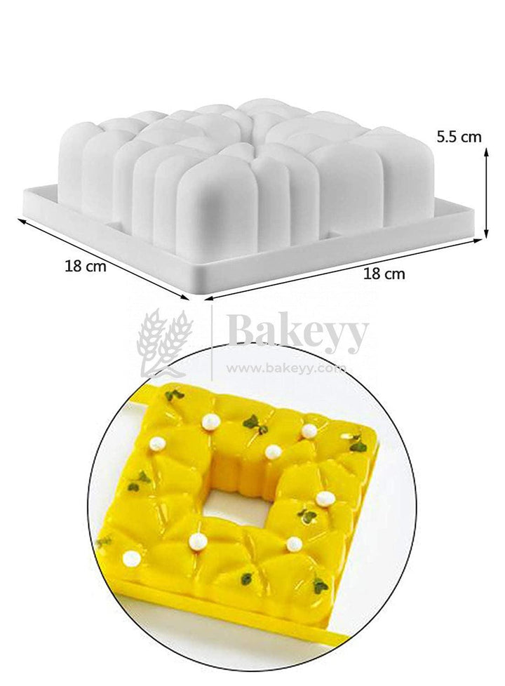 3D Square Texture Shape Cake Moulds Entremet Cake Mould Mousse Mould - Bakeyy.com