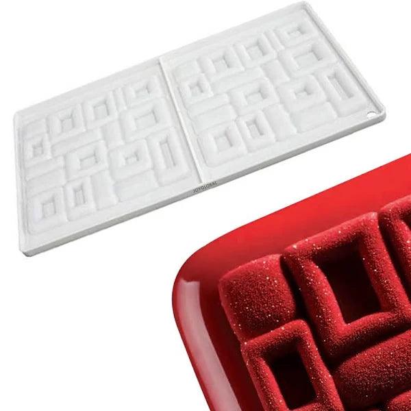 3DWave Silicone Mold | Silicone Designer Garnishing Moulds Entremet Cake Mould Mousse Mould - Bakeyy.com - India - 3DWave Silicone Mold | Silicone Designer Garnishing Moulds Entremet Cake Mould Mousse Mould - Default Title