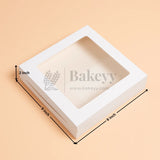 Kraft & White Brownie Box | Cookie Packaging Box- Pack of 10