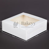 Kraft & White Brownie Box | Cookie Packaging Box- Pack of 10