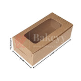 Kraft & White Brownie Box | Cookie Packaging Box- Pack of 10