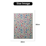 Colorful Floral Pattern Wafer Sheet – Small Flower Pattern   | Pack Of 1