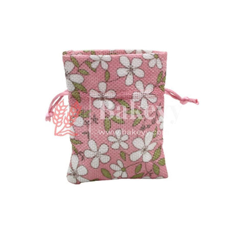 8x10 CM Pink Printed | Printed Potli Jute Bag | Gift Return Gifts Bags | Drawstring Bags | Pack Of 10 - Bakeyy.com - India - 8x10 CM Pink Printed | Printed Potli Jute Bag | Gift Return Gifts Bags | Drawstring Bags | Pack Of 10 - Default Title