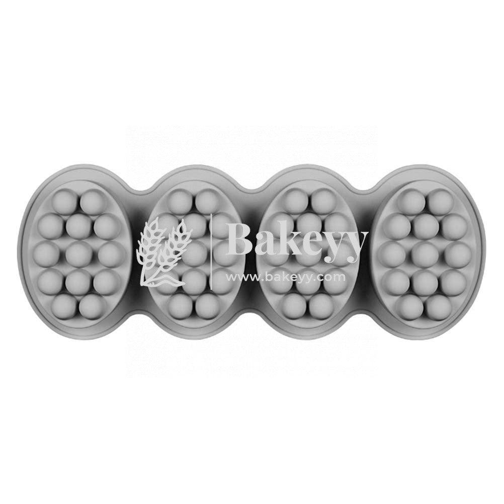 4 Cavity Massage Bar Design Silicone Moulds for Soaps Chocolate - Bakeyy.com - India - 4 Cavity Massage Bar Design Silicone Moulds for Soaps Chocolate - Default Title