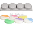 4 Cavity Oval Silicone Moulds for Soaps and Chocolate Jelly Desserts Mould - Bakeyy.com - India - 4 Cavity Oval Silicone Moulds for Soaps and Chocolate Jelly Desserts Mould - Default Title