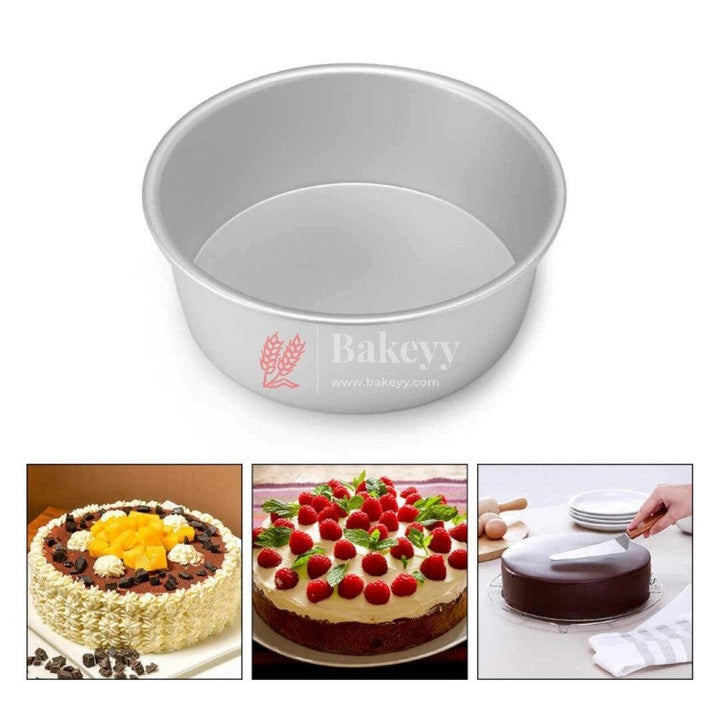 4 inch Aluminum Baking Round Cake Pan - Bakeyy.com