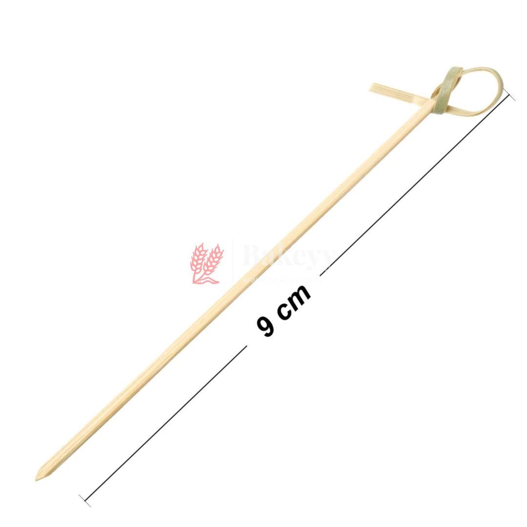 4 Inch Bamboo Knot Picks | Cocktail Skewers Eco Friendly Completely Biodegradable | Adding Cocktail | Pack Of 100 - Bakeyy.com - India - 4 Inch Bamboo Knot Picks | Cocktail Skewers Eco Friendly Completely Biodegradable | Adding Cocktail | Pack Of 100 - 4 Inch