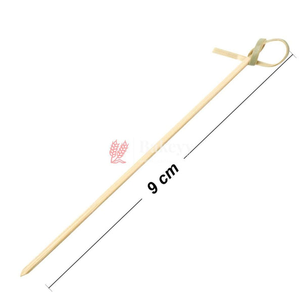 4 Inch Bamboo Knot Picks | Cocktail Skewers Eco Friendly Completely Biodegradable | Adding Cocktail | Pack Of 100 - Bakeyy.com