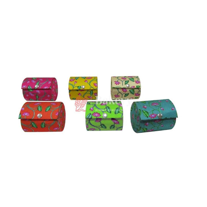 4 Inch Wooden Embroidery Bangle Box For Women, Jewellery Organiser Box, Bangle Organiser Box - Bakeyy.com