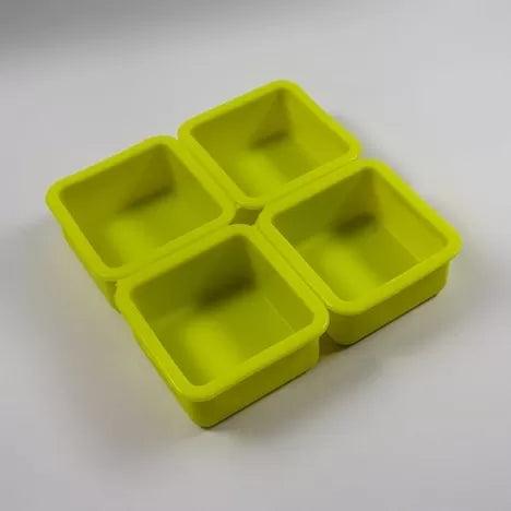 4 Square Shape Soap Molds Silicone Mold - Bakeyy.com - India - 4 Square Shape Soap Molds Silicone Mold - Default Title