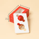 Christmas Cupcake Box with Window | Red Festive Design | Festive Cupcake Box | Pack of 10