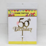 4" inch Happy Birthday Cake Topper - Bakeyy.com - India - 4" inch Happy Birthday Cake Topper - Default Title