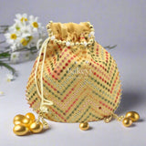 20x24 CM Fancy Potli Bag Return Gifts For Ladies MultiColour - Bakeyy.com - India - 20x24 CM Fancy Potli Bag Return Gifts For Ladies MultiColour - Default Title