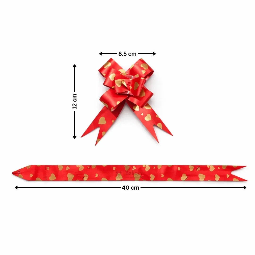 40cmPullUpGiftRibbonBowDecorativePre-CutRibbonStripsEasySelf-TieDecorativeRibbonforGiftWrapping_HampersMultipleColoursAvailablePackof10_1