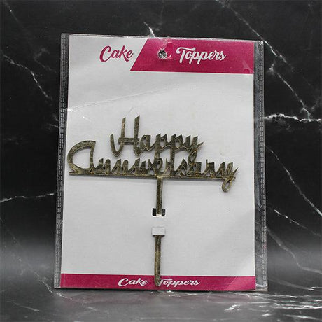 Cake Topper | Happy Anniversary - Bakeyy.com - India - Cake Topper | Happy Anniversary - Default Title