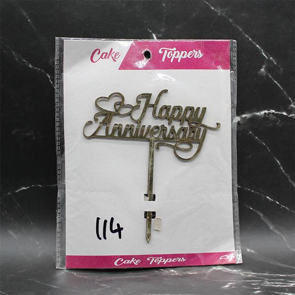 Cake Topper | Happy Anniversary - Bakeyy.com - India - Cake Topper | Happy Anniversary - Default Title