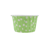 4435 Green Polka Dot Muffin Cup | Curl Edge | Cupcake Liner | Medium | Pack of 100 - Bakeyy.com - India - 4435 Green Polka Dot Muffin Cup | Curl Edge | Cupcake Liner | Medium | Pack of 100 - Default Title