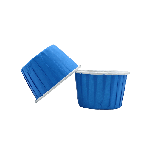 4435 Plain Blue Muffin Cup | Curl Edge | Cupcake Liner | Medium | Pack Of 100 - Bakeyy.com - India - 4435 Plain Blue Muffin Cup | Curl Edge | Cupcake Liner | Medium | Pack Of 100 - Default Title