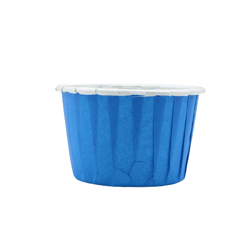 4435 Plain Blue Muffin Cup | Curl Edge | Cupcake Liner | Medium | Pack Of 100 - Bakeyy.com - India - 4435 Plain Blue Muffin Cup | Curl Edge | Cupcake Liner | Medium | Pack Of 100 - Default Title