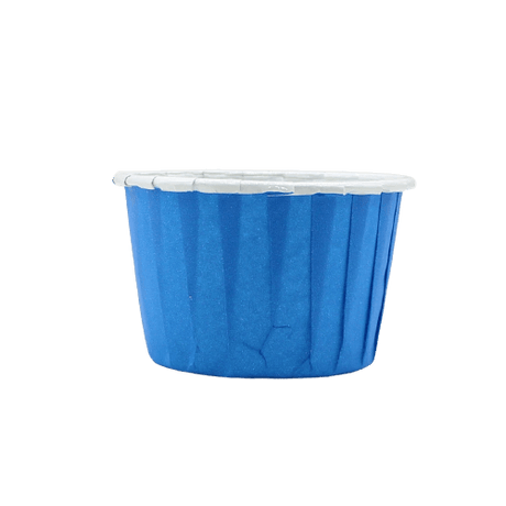 4435 Plain Blue Muffin Cup | Curl Edge | Cupcake Liner | Medium | Pack Of 100 - Bakeyy.com - India - 4435 Plain Blue Muffin Cup | Curl Edge | Cupcake Liner | Medium | Pack Of 100 - Default Title