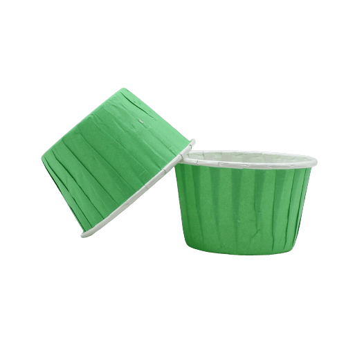 4435 Plain Green Muffin Cup | Curl Edge | Cupcake Liner | Medium | Pack Of 100 - Bakeyy.com - India - 4435 Plain Green Muffin Cup | Curl Edge | Cupcake Liner | Medium | Pack Of 100 - Default Title