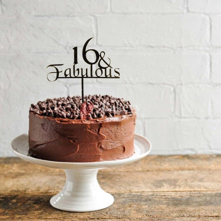 4" inch Happy Anniversary Cake Topper - Bakeyy.com